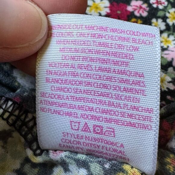 No Boundaries Tank Top Womens M Floral 7/9 Sleeveless Blouse Stretch Flowy Flex - Picture 5 of 10